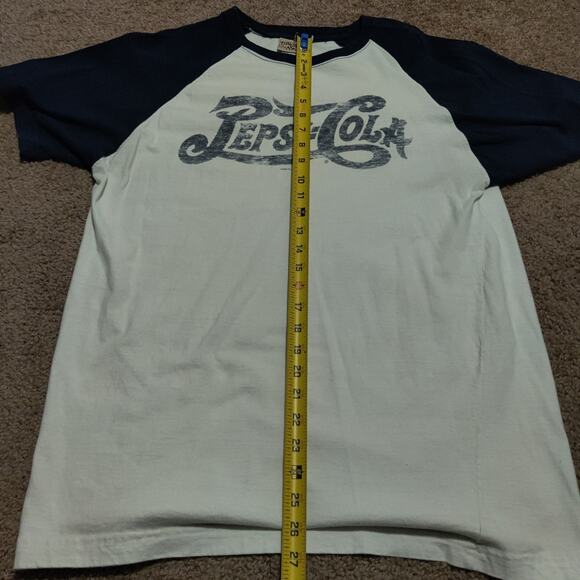 Vintage Fifth Sun Pepsi Co. T-Shirt Mens Large Short Sleeve Y2K White / Navy - Picture 8 of 8